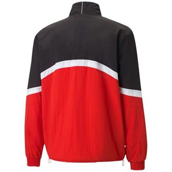 Puma Men's Clyde Woven Colorblocked Track Jacket Black Size S - Picture 2 of 3